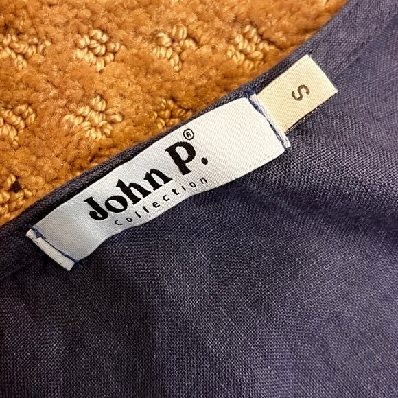 John P. Collection 100% Linen Knee Length Loose Shift Dress Lagenlook Size Small - Picture 8 of 9